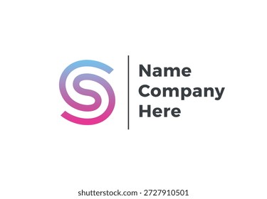 Letter S logo template. Unique modern creative logotype. Vector icon.