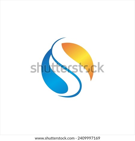 Letter S logo template. Unique modern creative logotype. Vector icon.