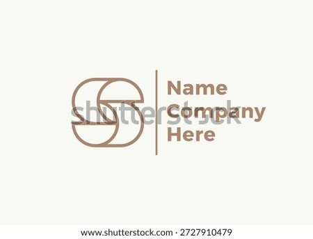 Letter S logo template. Unique modern creative logotype. Vector icon.