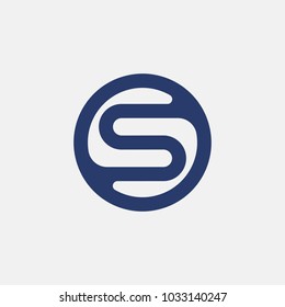 letter S logo template. Vector alphabet