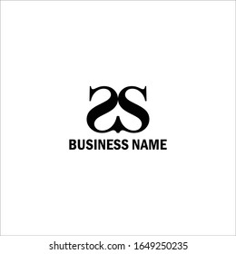 Letter s s logo template vector