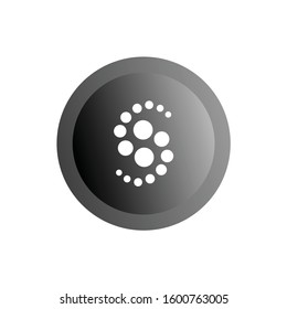 Letter S logo template. Yin yang circle design