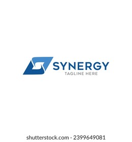 letter S logo. This modern and dynamic design Logo for business is suitable for many industries related to app, media, digital, software, fintech,etc.