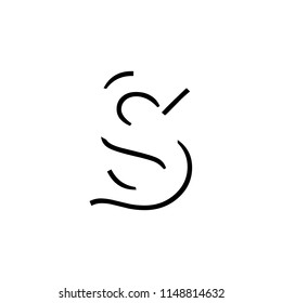 letter s logo vector