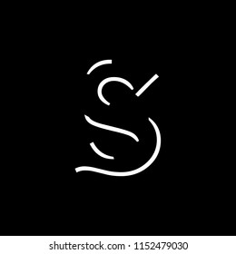 letter s logo vector