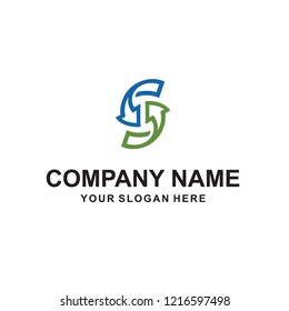 letter S logo vector