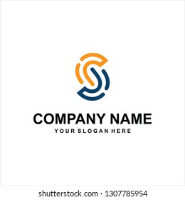 letter S logo vector