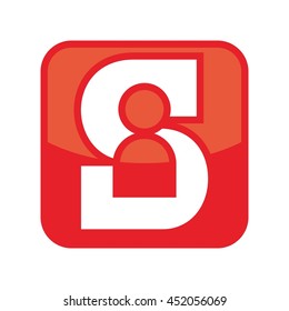 letter S logo vector.