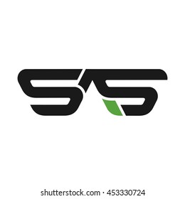 letter S and S logo vector.
