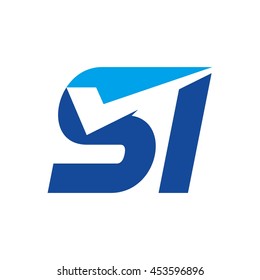letter S and I logo vector.