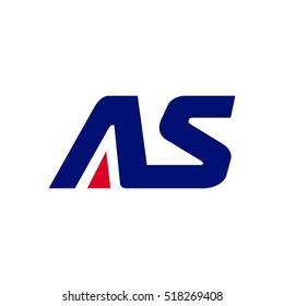 letter A and S logo vector