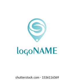 Letter S logo vector balloon