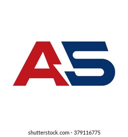 letter a and letter s logo vector. bolt logo vector. thunder icon.