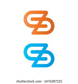 Letter S logo. Vector design element for business