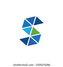 letter S logo vector design illustration