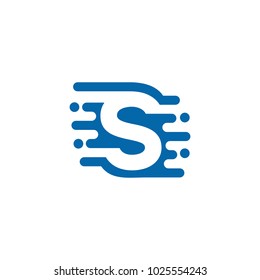 letter S logo vector graphic abstract template download