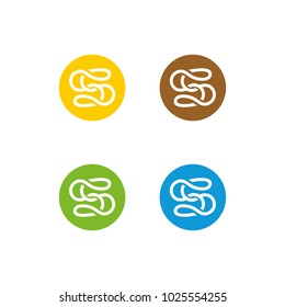letter S logo vector graphic abstract template download