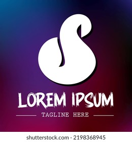 Imagen de ilustración gráfica del vector del logotipo de la letra S