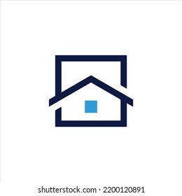 letter s logo vector house template