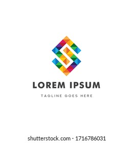 Logo-Vektorillustration für Buchstaben S - Vorlage