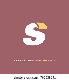 Letter S logo vector icon.
