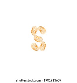letter s logo vector illustration bracelet  design
