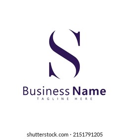 letter S logo vector, Simple Elegant Letter S Logo Design