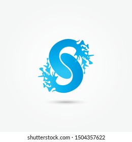Letter S logo vector, symbol S abstract. vector alphabet letter. Alphabet logo vector