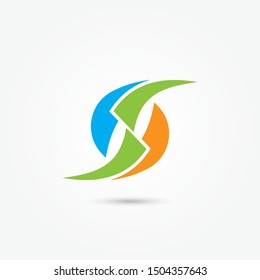 Letter S logo vector, symbol S abstract. vector alphabet letter. Alphabet logo vector