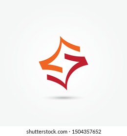 Letter S logo vector, symbol S abstract. vector alphabet letter. Alphabet logo vector