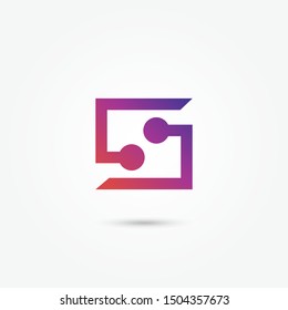 Letter S logo vector, symbol S abstract. vector alphabet letter. Alphabet logo vector