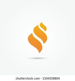 Letter S logo vector, symbol S abstract. vector alphabet letter. Alphabet logo vector. flame logo template