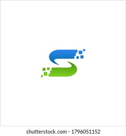 letter S logo vector, symbol S abstract. vector of alphabet. sophisticated