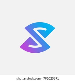 letter S logo vector, symbol S abstract. vector of alphabet