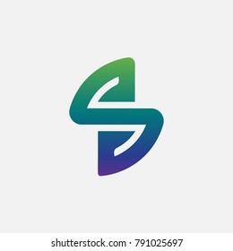 letter S logo vector, symbol S abstract. vector of alphabet