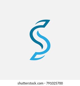 letter S logo vector, symbol S abstract. vector of alphabet