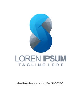 letter s logo vector, template, illustration