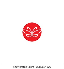 mariposa de la plantilla vectorial del logotipo de la letra s