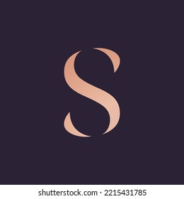 Plantilla vectorial del logotipo de la letra S. Diseño del logotipo inicial de la letra S creativa