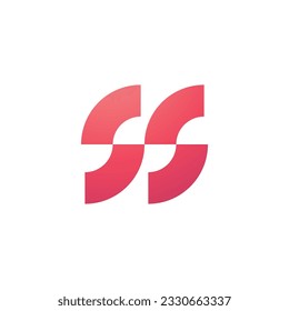 Plantilla vectorial del logotipo de la letra S. Diseño del logotipo inicial de la letra S creativa