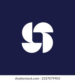 Letter S logo vector template. Creative S with Fan shape logo