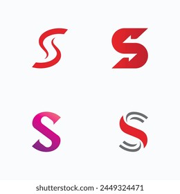 Letter S Logo Vektorgrafik Vorlage. Creative S-Letter-Logo-Design