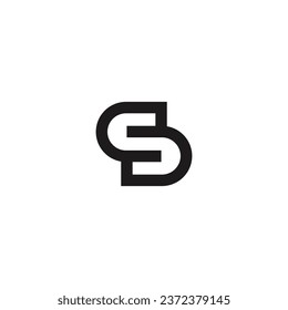 logotipo de letra S con fondo blanco