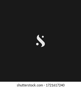 Letter S Logo With Ying Yang Logo Vector