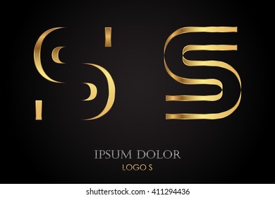 Letter S logo.Logo S vector template.Alphabet logotype design.