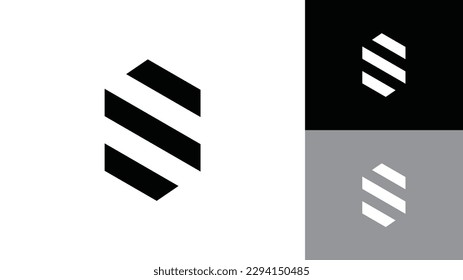 Letter S logosymbol - vector icon. initial S Letter Logo Design Monogram Icon Vector Template. vector illustration template.