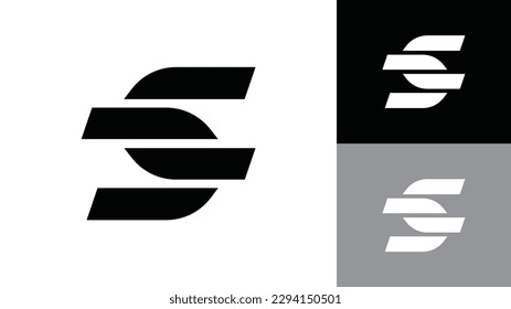 Letter S logosymbol - vector icon. initial S Letter Logo Design Monogram Icon Vector Template. vector illustration template.