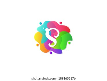 Letter S Logotype Gradient Colorful, Logo Template Design Vector.