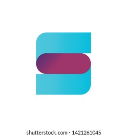 Letter S logotype. Modern style