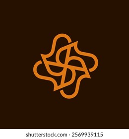 Letter S luxury and classy style monogram logo design for company